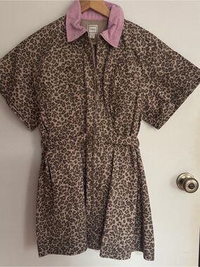 MAEVE UTILITY FIT & FLARE MINI SHIRT DRESS